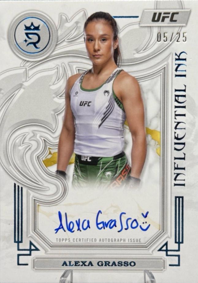 Alexa Grasso 2024 Topps Royalty UFC Influential Ink #IIA-AGO Blue