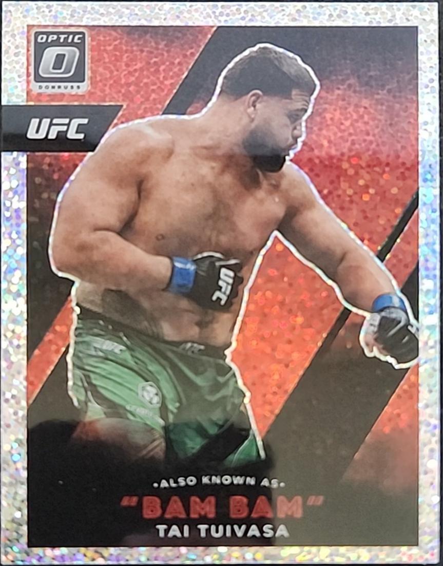 Tai Tuivasa 2022 Panini Donruss Optic UFC Also Known As #5 White Sparkle