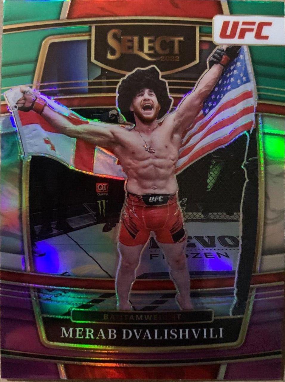 Merab Dvalishvili 2022 Panini Select UFC Concourse #26 Tri Color