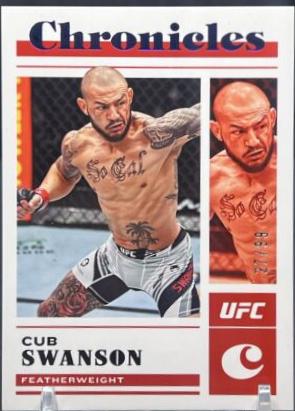 Cub Swanson 2023 Panini Chronicles UFC Base Chronicles #55 Blue