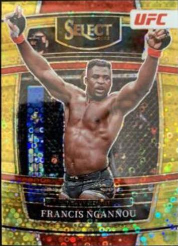 Francis Ngannou 2022 Panini Select UFC Concourse #35 Gold Disco