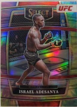 Israel Adesanya 2022 Panini Select UFC Mezzanine #383 Tie Dye