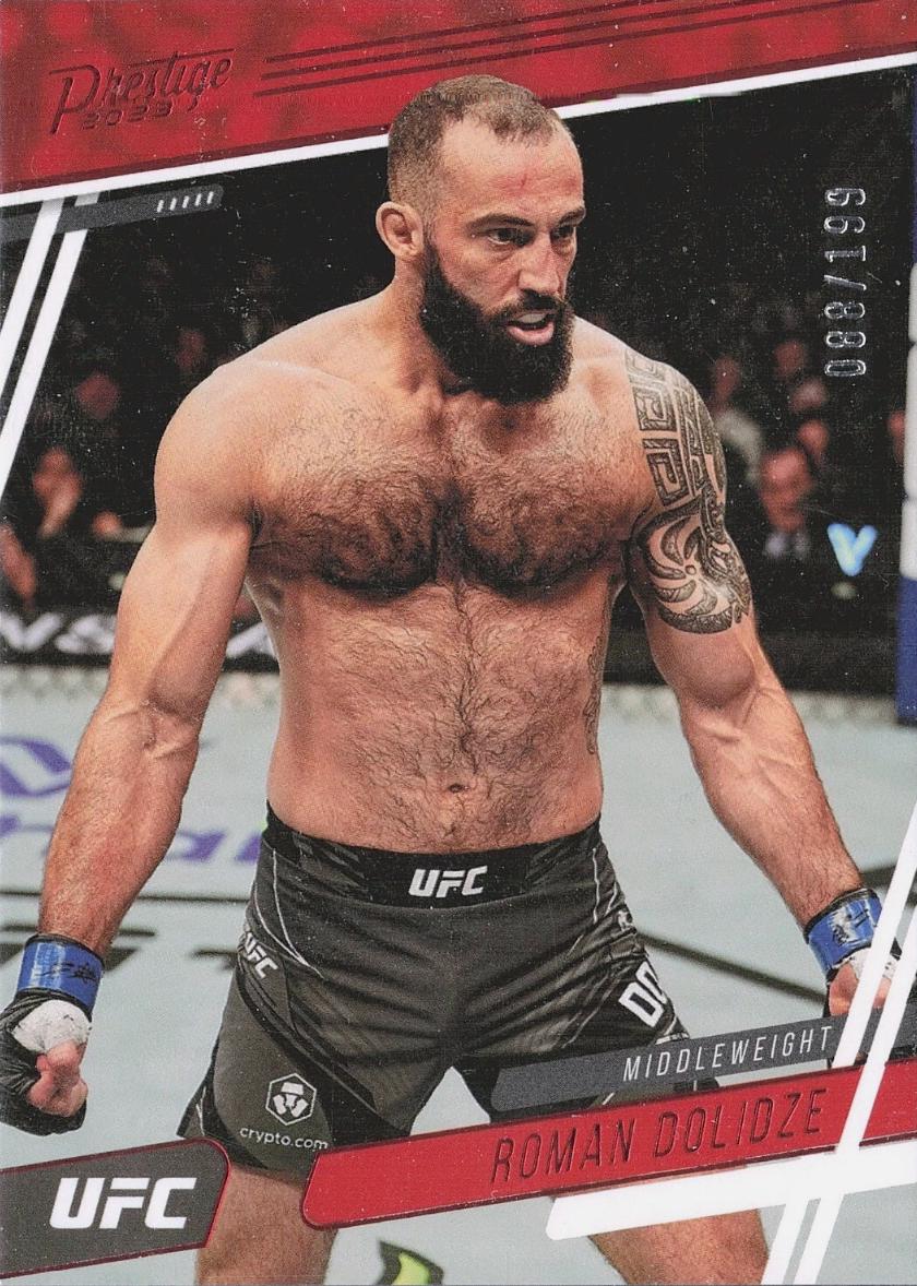 Roman Dolidze 2023 Panini Chronicles UFC Base Prestige #173 Red