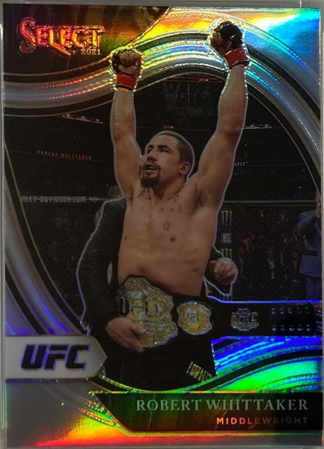 Robert Whittaker 2021 Panini Select UFC Octagonside #267 Silver