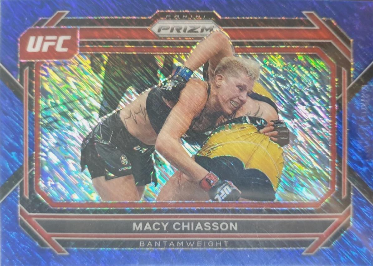 Macy Chiasson 2023 Panini Prizm UFC Base #85 Blue Shimmer