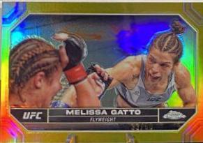 Melissa Gatto 2024 Topps Chrome UFC Base #134 Gold Refractor