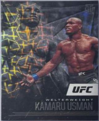 Kamaru Usman 2021 Panini Chronicles UFC Base Illusions #162 Asia