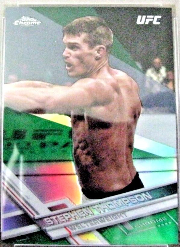 Stephen Thompson 2017 Topps Chrome UFC Base #59 Green