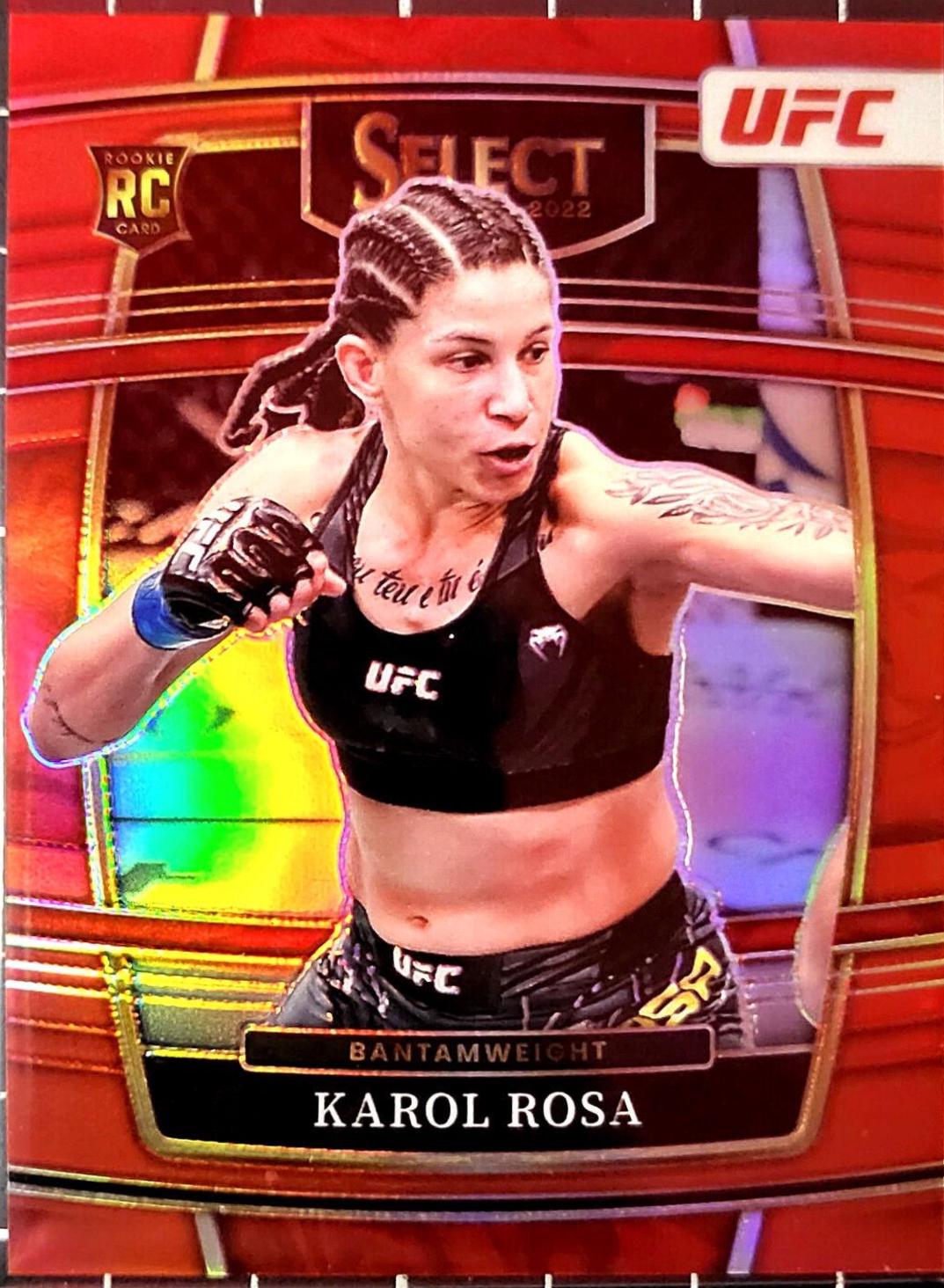 Karol Rosa 2022 Panini Select UFC Concourse #3 Red
