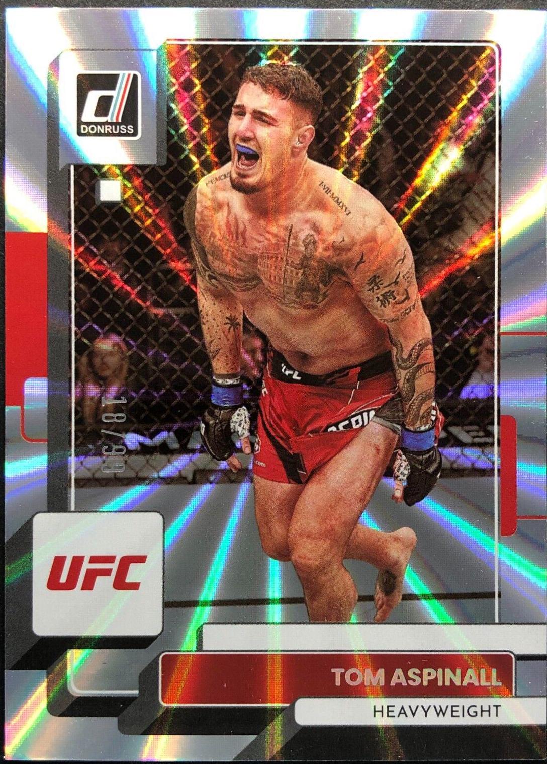Tom Aspinall 2023 Panini Donruss UFC Base #21 Laser