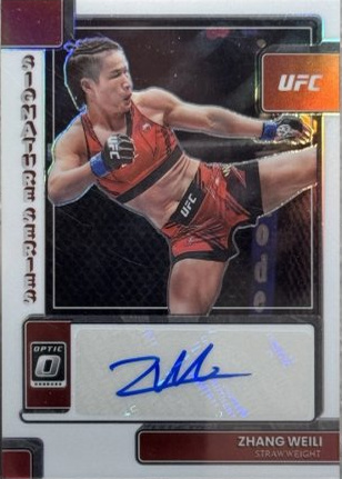 Zhang Weili 2023 Panini Donruss Optic UFC Signature Series #36 Gold