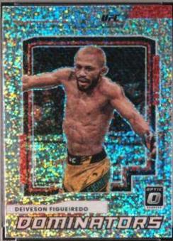 Deiveson Figueiredo 2022 Panini Donruss Optic UFC Dominators #16 White Sparkle
