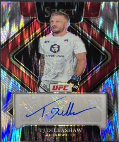 TJ Dillashaw 2022 Panini Select UFC Signatures #6 Flash