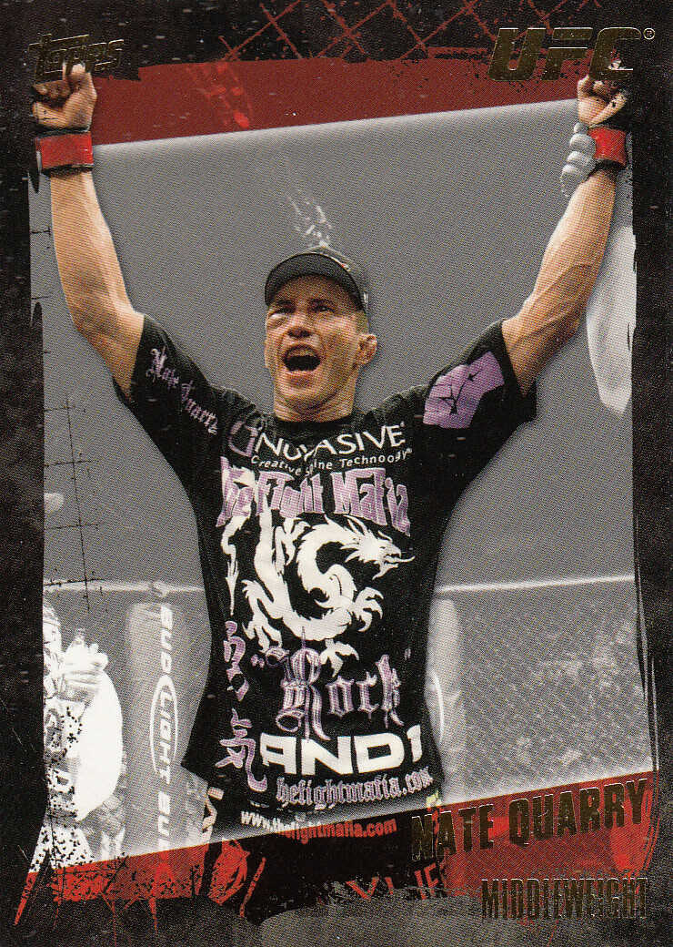 Nate Quarry 2010 Topps UFC Base #29 Gold