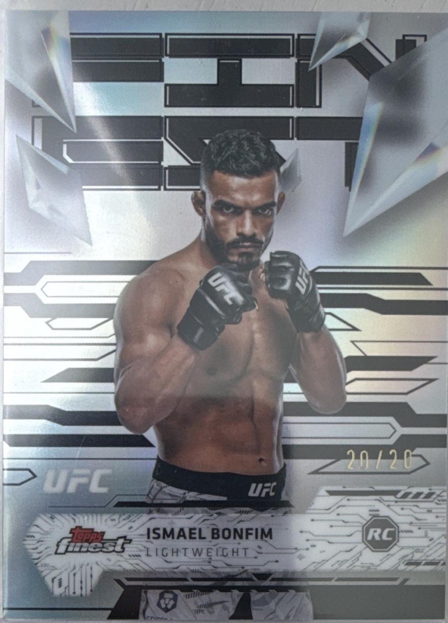 Ismael Bonfim 2025 Topps Finest UFC Base Uncommon #198 Black Refractor