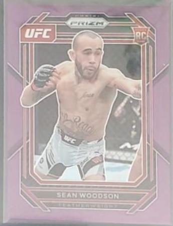 Sean Woodson 2023 Panini Prizm UFC Base #166 Purple