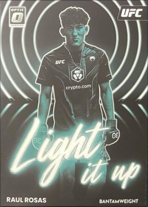 Raul Rosas 2023 Panini Donruss Optic UFC Light It Up #16 Gold Vinyl