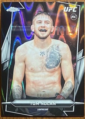 Tom Nolan 2026 Topps Chrome UFC Base #113 Black Ray Wave Refractor