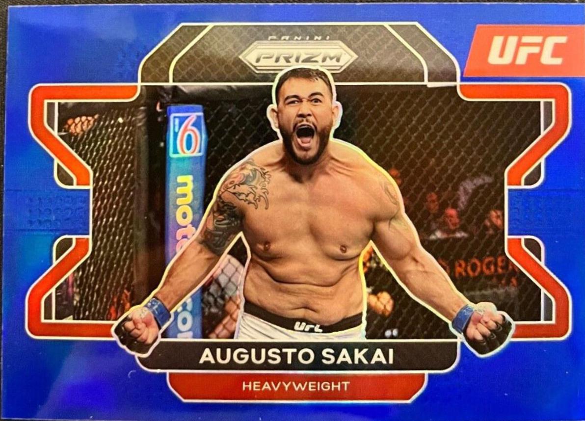 Augusto Sakai 2021 Panini Prizm UFC Base #18 Blue