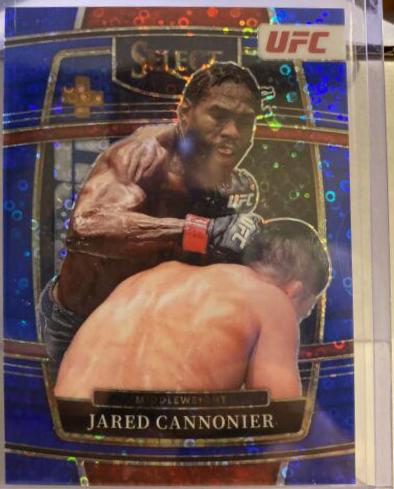 Jared Cannonier 2022 Panini Select UFC Concourse #8 Blue Disco