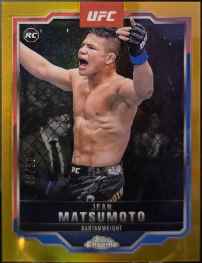 Jean Matsumoto 2025 Topps Chrome UFC Base #52 Gold Refractor