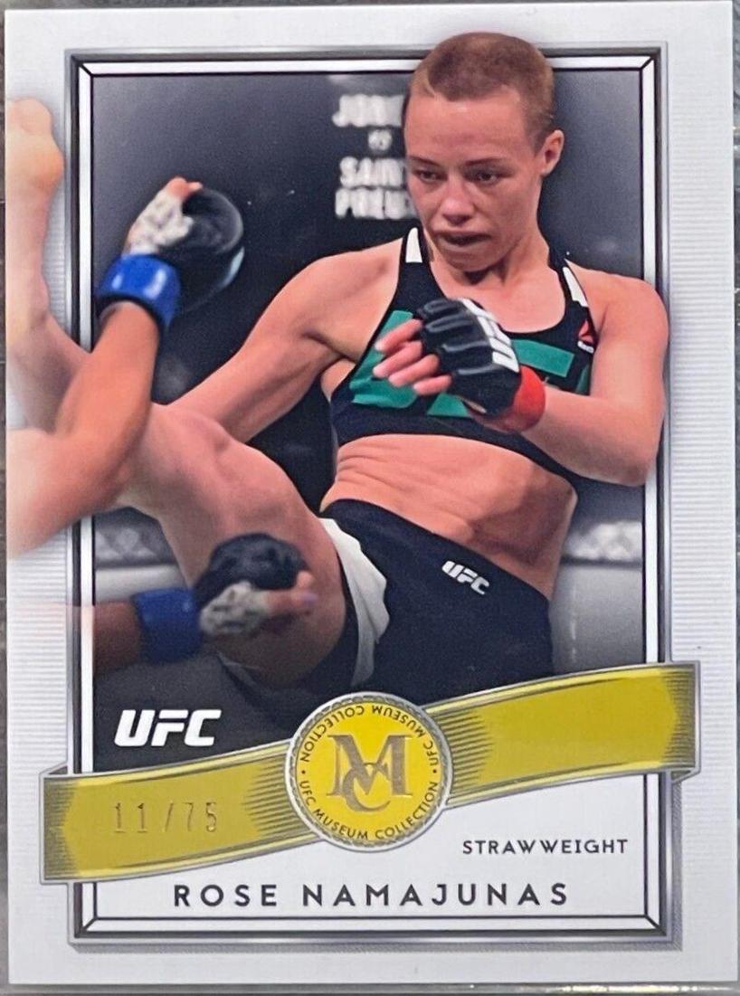 Rose Namajunas 2016 Topps UFC Museum Collection Base #35 Gold