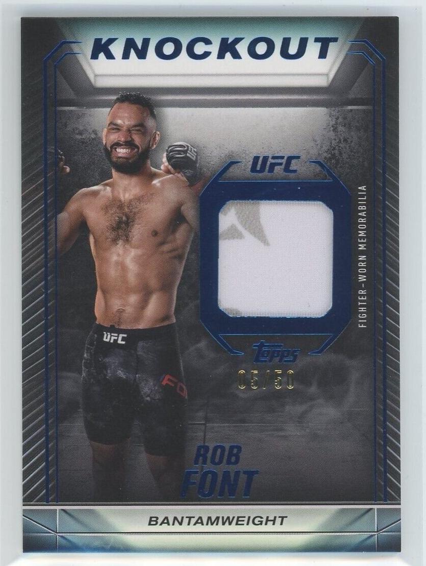 Rob Font 2024 Topps Knockout UFC Knockout Relics #KR-RFO Blue