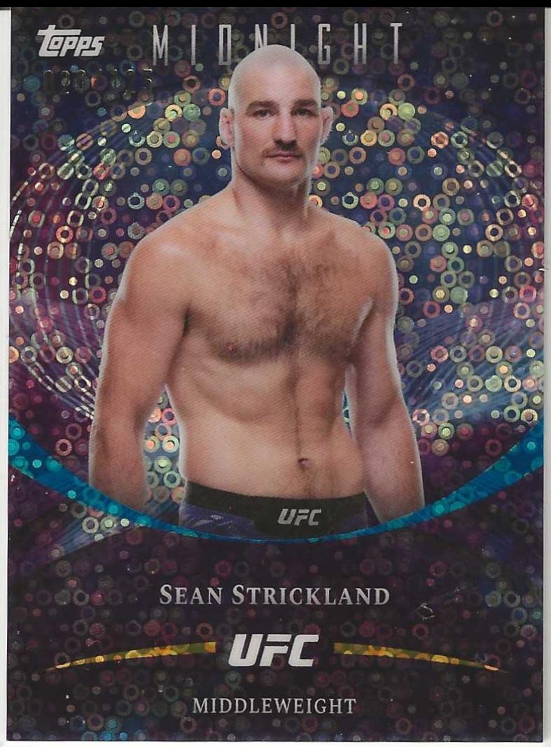 Sean Strickland 2026 Topps Midnight UFC Base #47 Morning