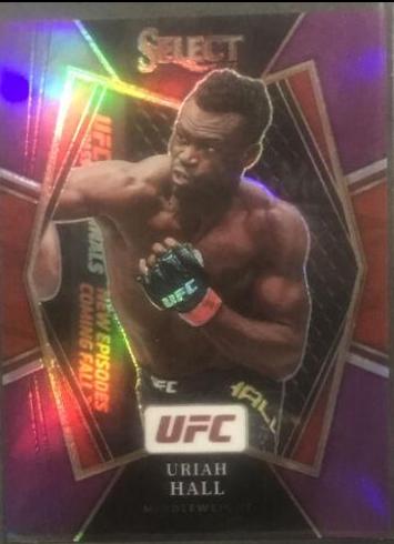 Uriah Hall 2022 Panini Select UFC Premier Level #134 Purple