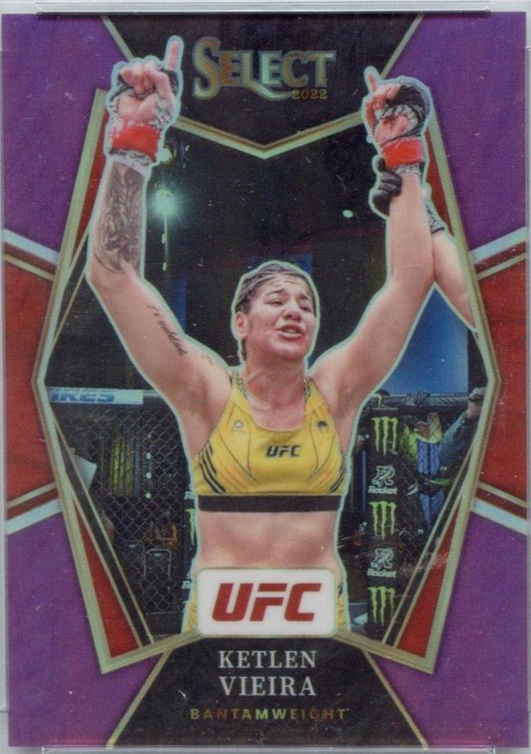 Ketlen Vieira 2022 Panini Select UFC Premier Level #176 Purple