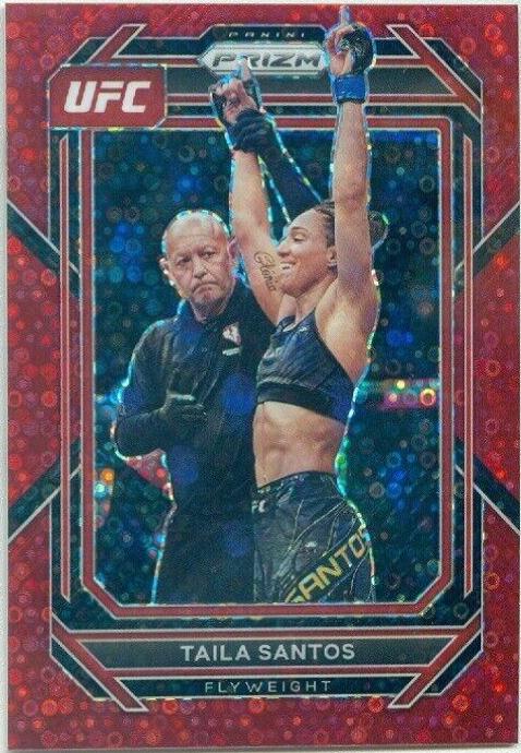 Taila Santos 2023 Panini Prizm Under Card UFC Base #118 Red