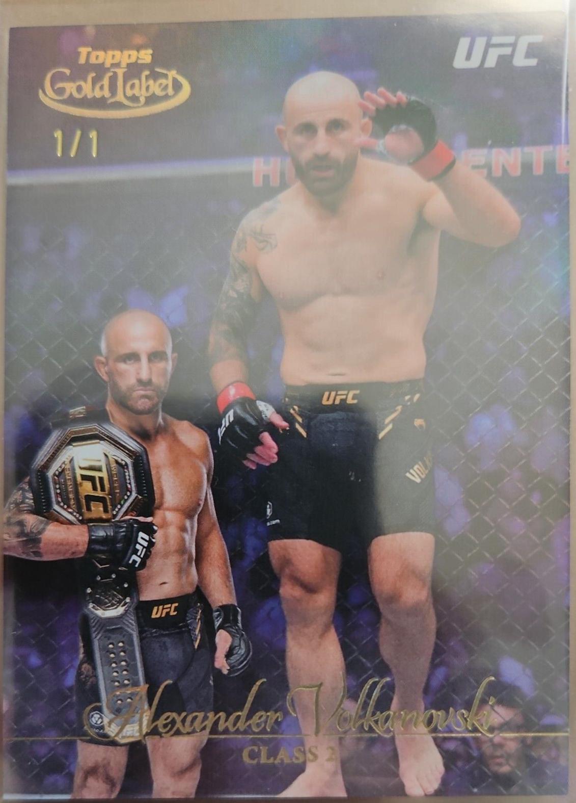Alexander Volkanovski 2024 Topps Gold Label UFC Base Class I #10 Green