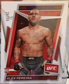 Alex Pereira 2023 Panini Chronicles UFC Base Rookies and Stars #181 Blue