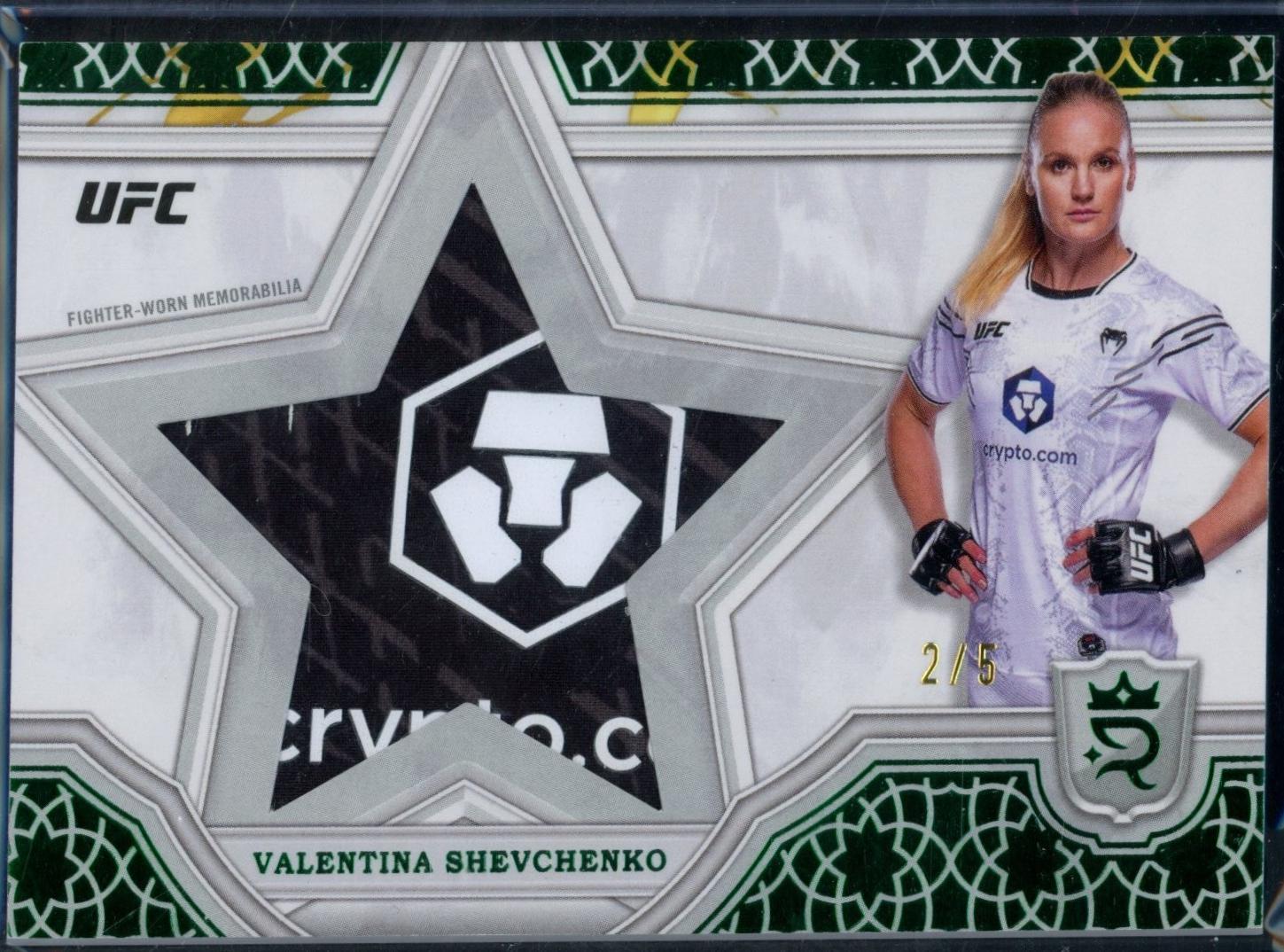 Valentina Shevchenko 2024 Topps Royalty UFC Star Relics #SRR-44 Green