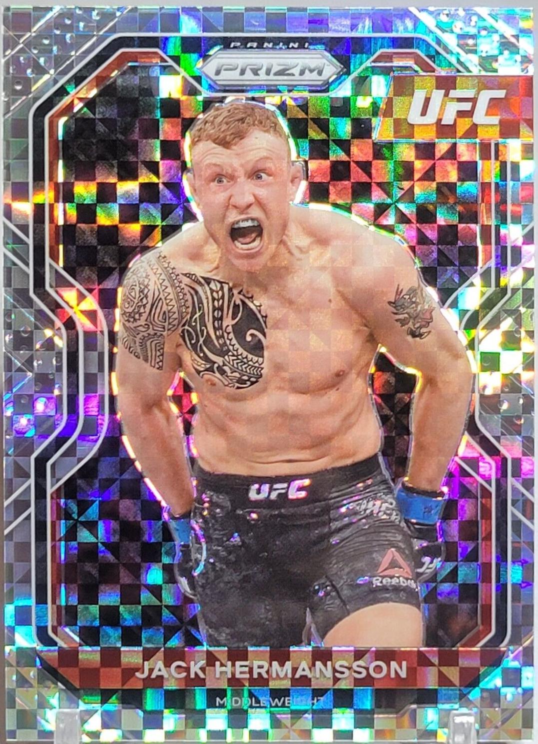 Jack Hermansson 2021 Panini Prizm UFC Base #24 Lucky Envelopes