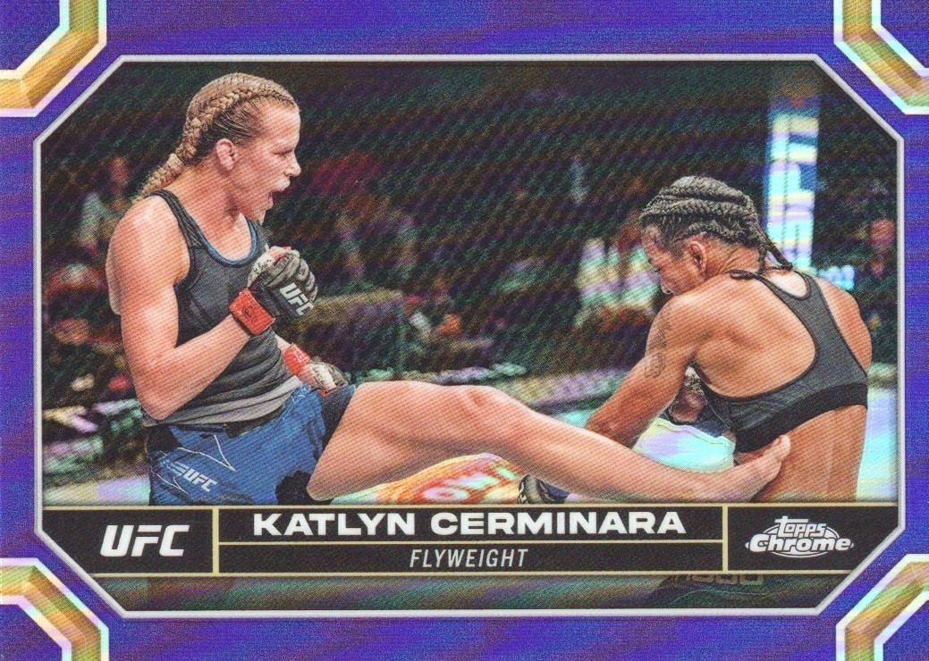 Katlyn Cerminara 2024 Topps Chrome UFC Base #107 Purple Refractor