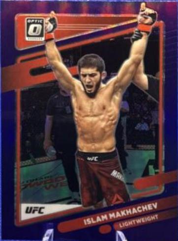 Islam Makhachev 2022 Panini Donruss Optic UFC Base #12 Purple