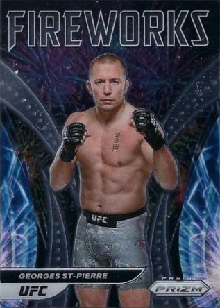 Georges St-Pierre 2022 Panini Prizm UFC Fireworks #14 Black