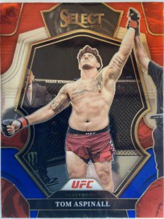 Tom Aspinall 2023 Panini Select UFC Premier Level #181 Red Blue Prizm