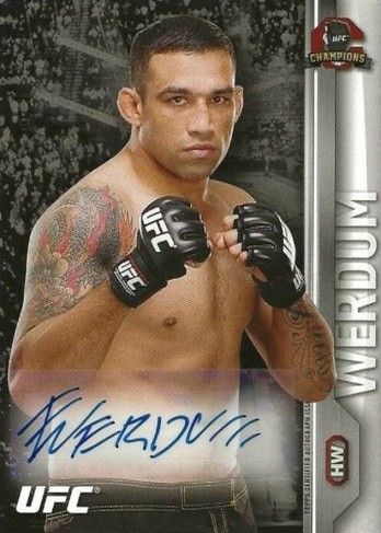 Fabricio Werdum 2015 Topps UFC Champions Autographs #FA-FW Platinum