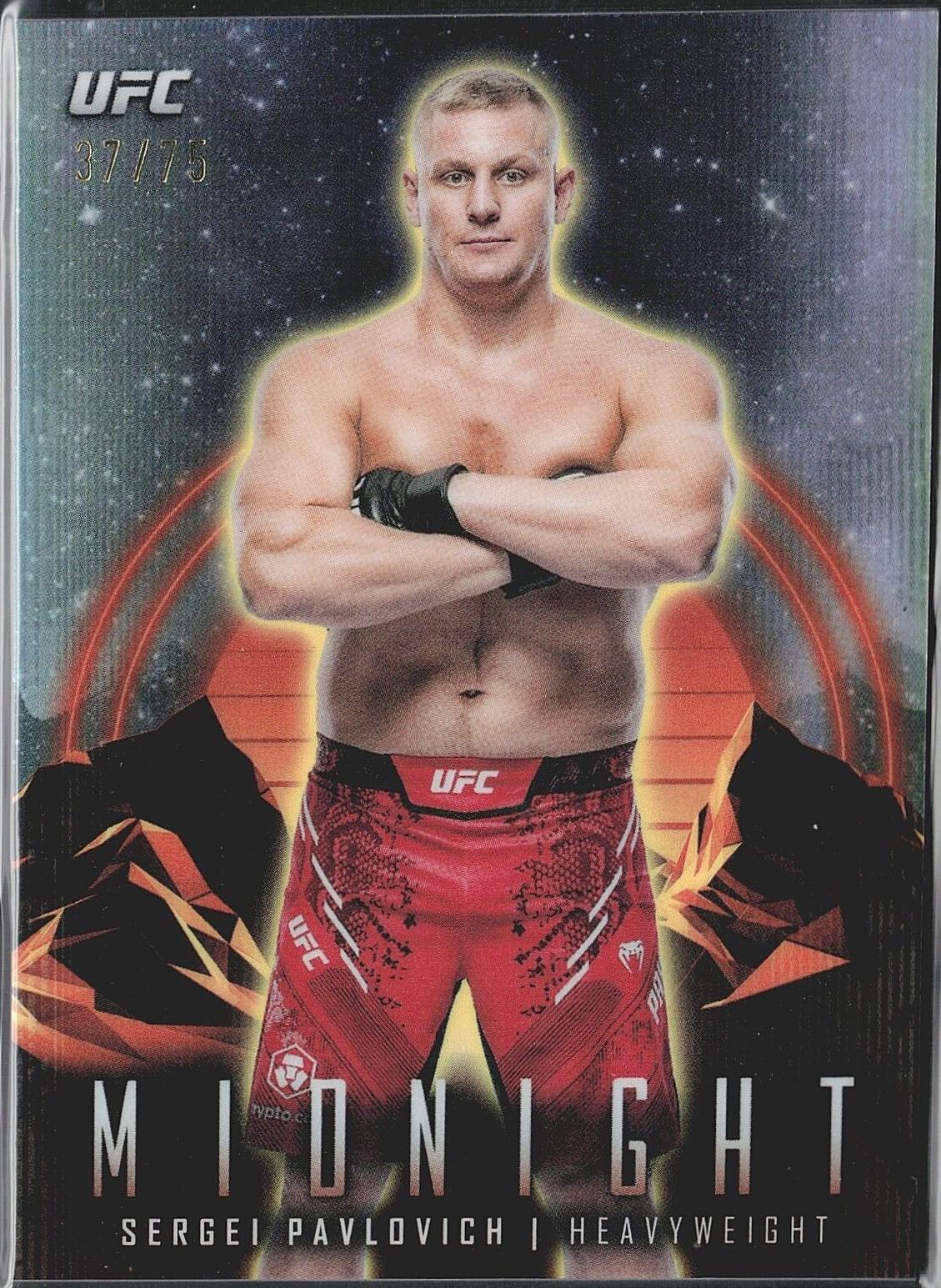 Sergei Pavlovich 2024 Topps Midnight UFC Base #49 Dusk