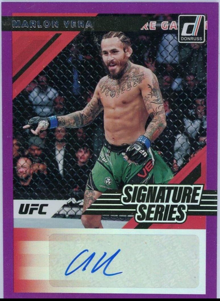 Marlon Vera 2022 Panini Donruss UFC Signature Series #55 Purple
