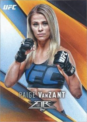 Paige VanZant 2017 Topps UFC Fire Base #21 Inferno
