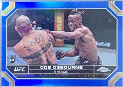Ode Osbourne 2024 Topps Chrome UFC Base #133 Blue Refractor