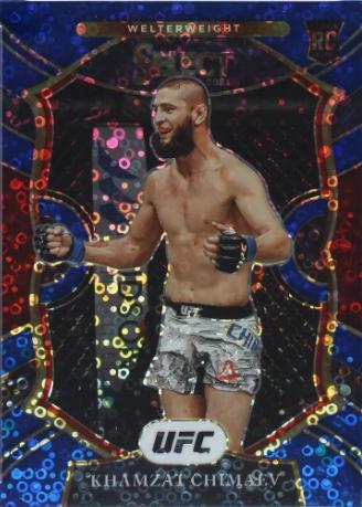 Khamzat Chimaev 2021 Panini Select UFC Concourse #57 Blue Disco