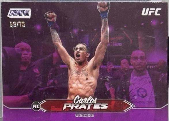Carlos Prates 2025 Topps Stadium Club UFC Base #78 Purple