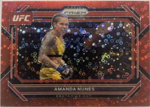Amanda Nunes 2023 Panini Prizm Under Card UFC Base #66 Red
