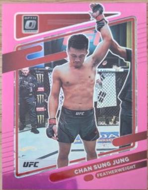 Chan Sung Jung 2022 Panini Donruss Optic UFC Base #78 Pink