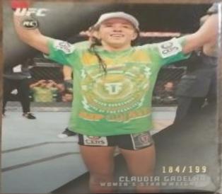 Claudia Gadelha 2015 Topps UFC Knockout Base #52 Silver