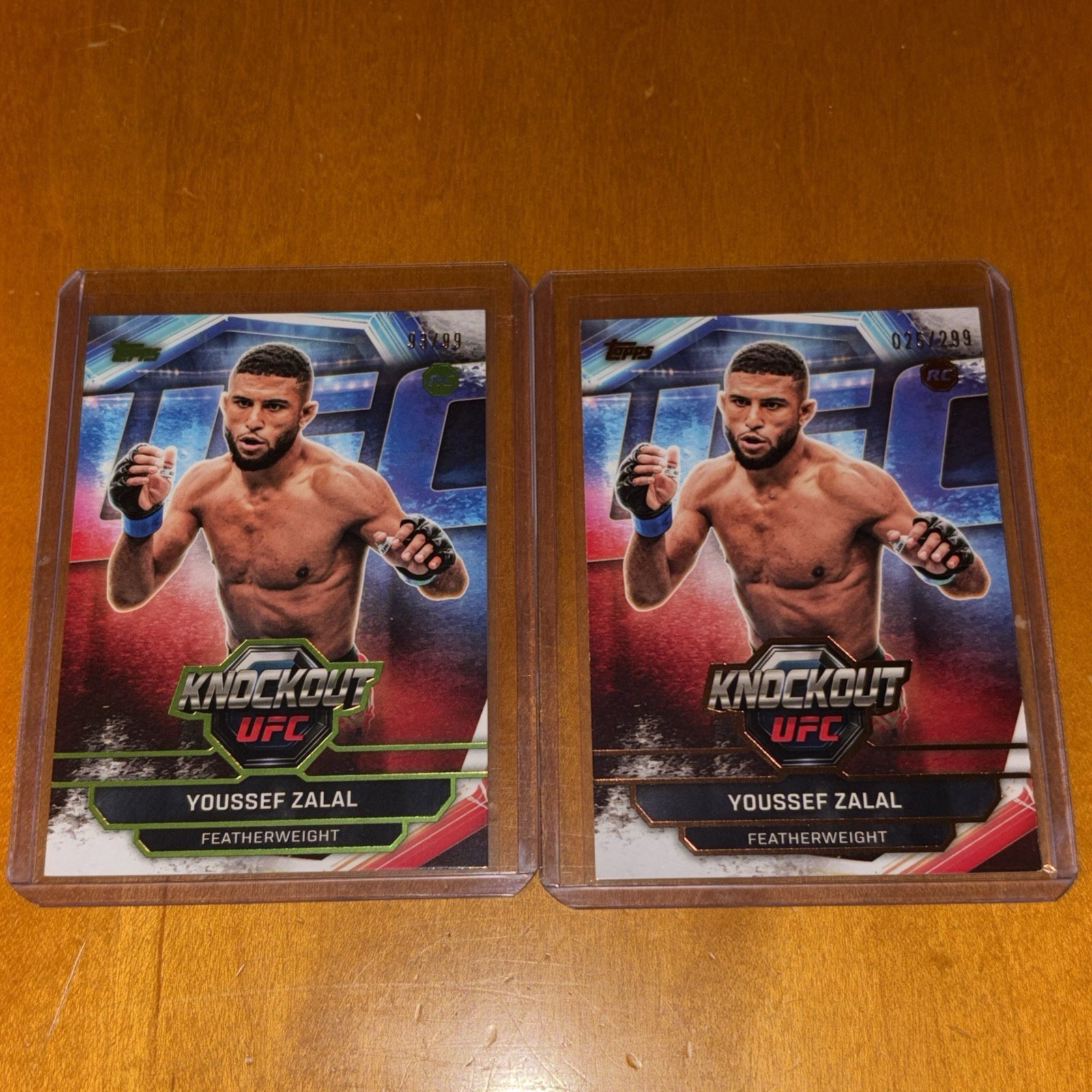 Youssef Zalal 2026 Topps Knockout UFC Base #82 Lime Green